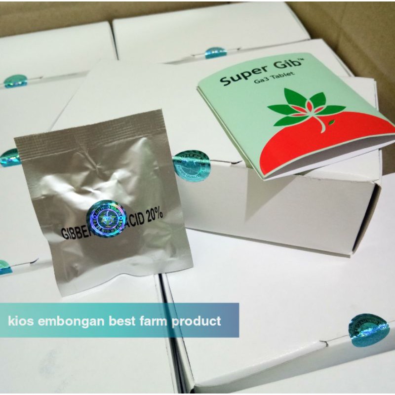 Ga3 ZPT Hormon Tumbuh Tanaman Padi Palawija Buah Super Gib