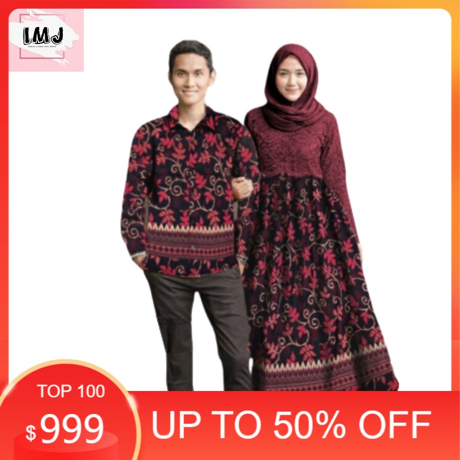 COUPLE NURHALIZAH CP NURHALIZAH BATIK  GAMIS  COUPEL MUSLIM KEBAYA  IMJ05  IMJV5 BAJU PASANGAN MODE