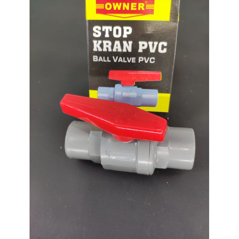 Stop Kran 3/4 inch bahan PVC berkualitas