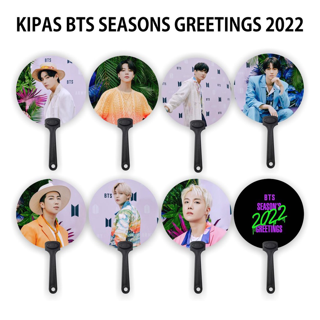 [READY STOCK] KIPAS TANGAN / HANDFAN BTS SEASONS GREETINGS 2022 - SOUVENIR KPOP MURAH UNOFFICIAL