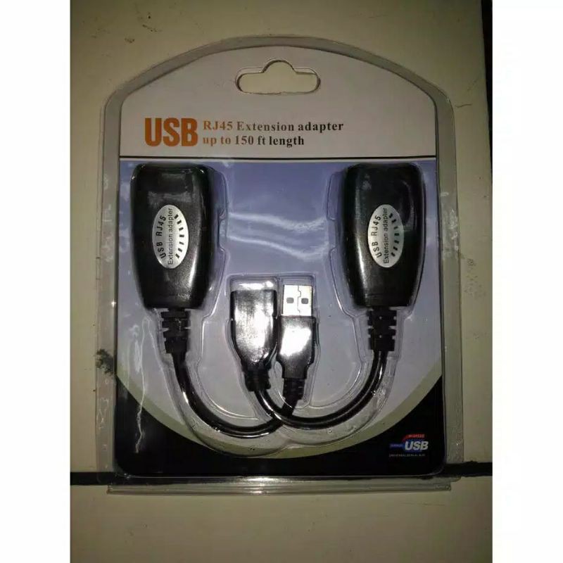 USB CAT5/CAT5E/6 RJ45 Ethernet Extender LAN Extension cabel adapter LAN