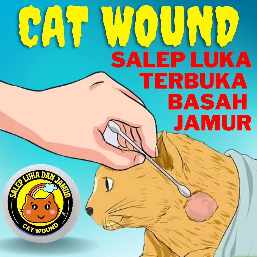 Obat Jamur dan Luka Hewan | Salep Jamur Kucing &amp; Anjing | Obat Luka Kulit Anjing Kucing CAT WOUND FEZONE