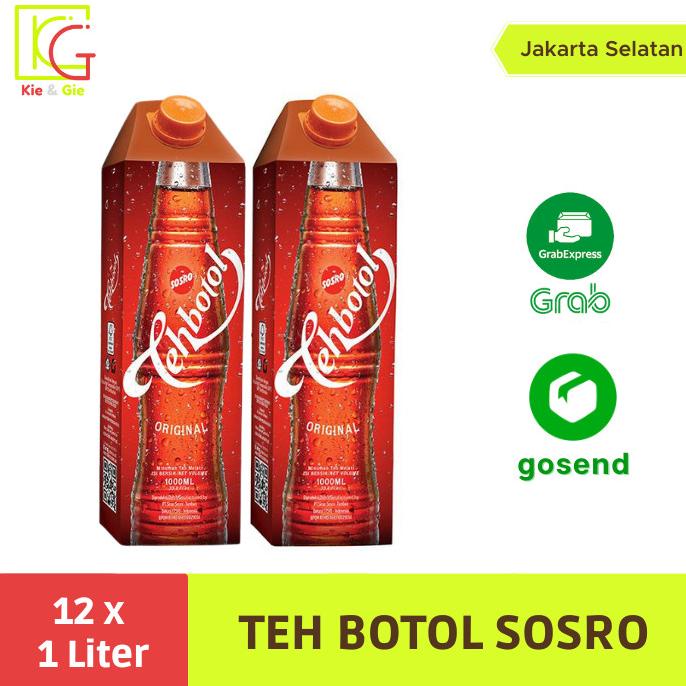 

[COD] Teh Botol Sosro Kotak 1 Liter 1 dus isi 12PCS [COD]