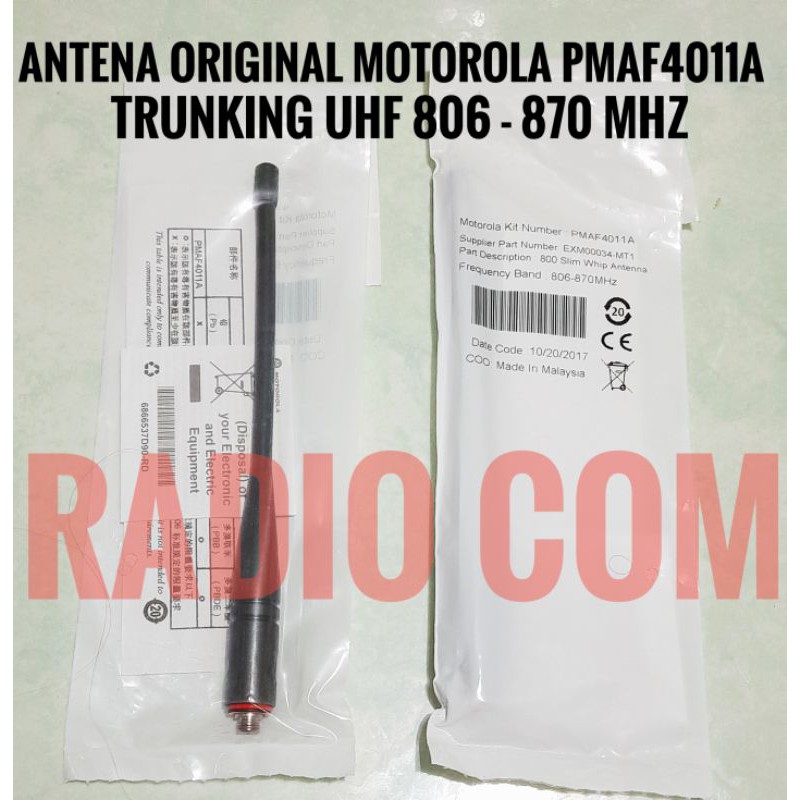 ANTENA ORIGINAL HT MOTOROLA XIR P6620i P6620 P8600 XIR P8668 XPR7000 XPR7380 XP7580 ANTENNA PMAF4011A ORI