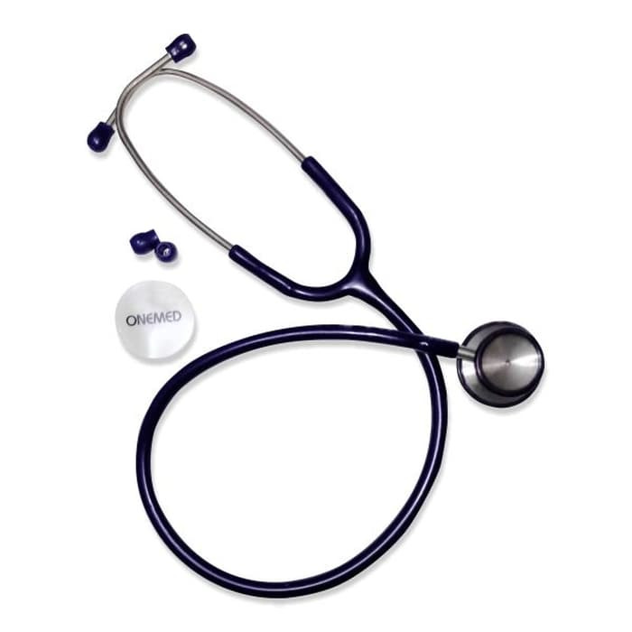 New Stethoscope Dewasa Stainless Navy Blue OneMed