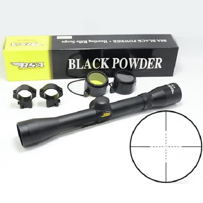 TELE TELESKOP SENAPAN BSA BLACK POWDER 4X32 ..