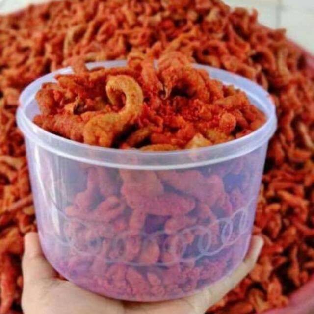 

Kerupuk usus crispy pedas enak dan lezat