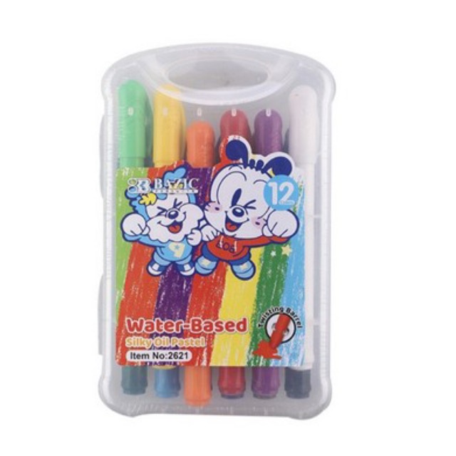 

Silky Oil Pastel Bazic - Crayon 12 Warna