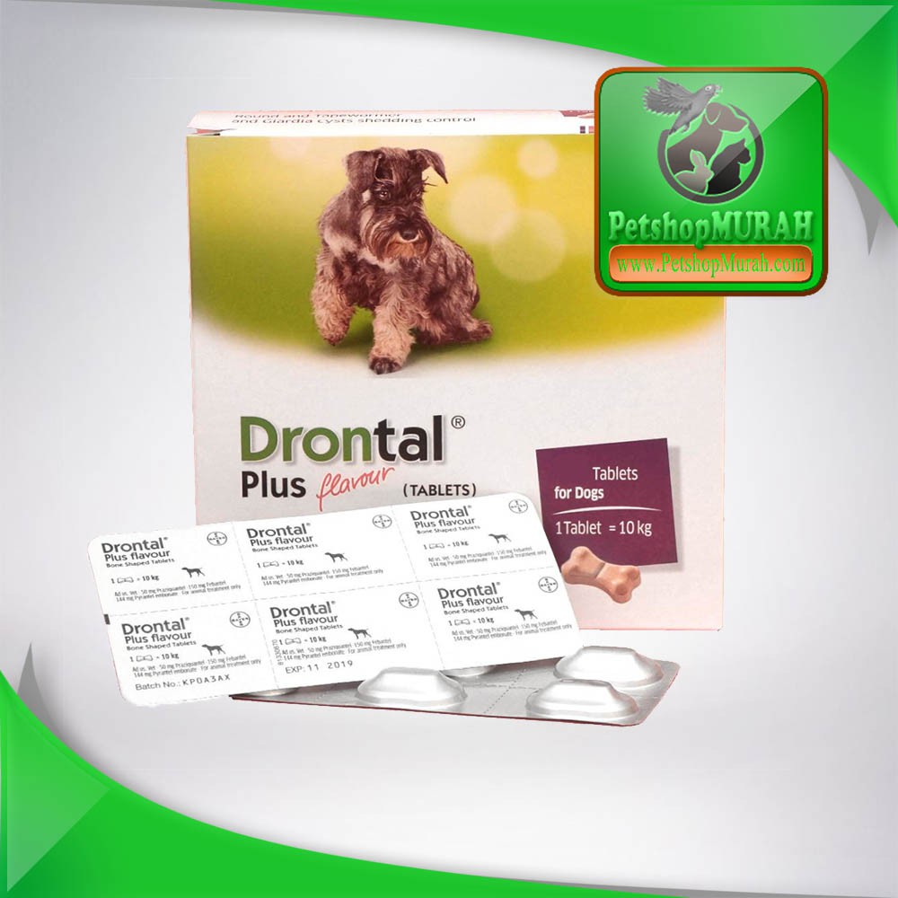 Obat Cacing Anjing - Drontal Dog Pertablet