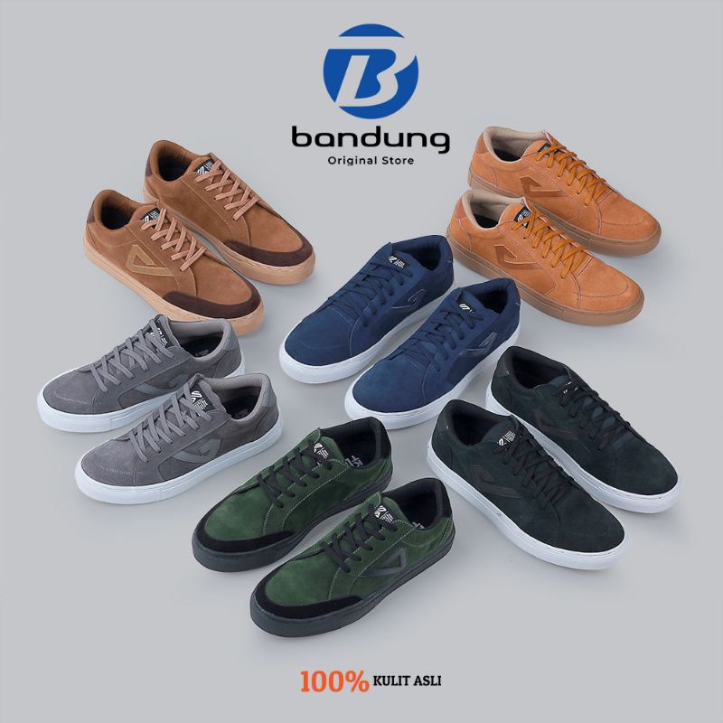 Sepatu Kulit | Sepatu Casual Sneakers Pria | Sepatu Distro Keren Milenial Premium Original Terbaru