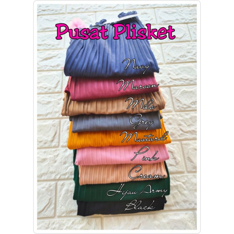 Rok Plisket Tali Lonceng Premium / Belia Pleated Skirt / Belia Jersey Moumbloe