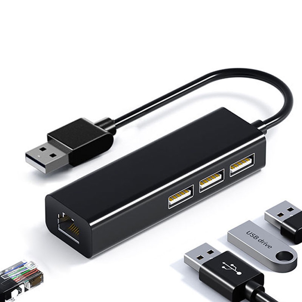 Actual 4 Port HUB Vention 2.0 Power Adapter OTG Lan Ethernet Port Gigabit Adapter With Power Port Free send Type-C USB-C Macbook