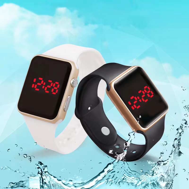 【KOK】✅COD Jam Tangan Couple Tahan Air Cerdas LED Watch Elektronik  Jam tangan LED mewah anti air untuk pelajar 1 PC-8