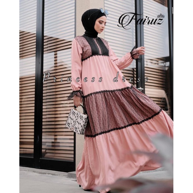 Daster Arab FAIRUZ PRINCESS Dress Rayon Maxi Gamis Tille