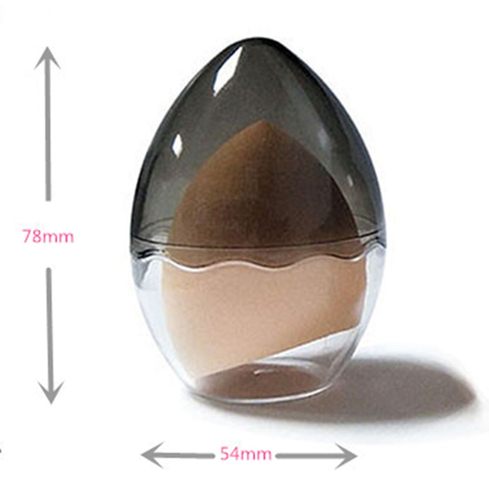 Ink Egg Puff Packaging Box Transparent Plastic Dustproof Beauty Gift Sponges &amp; Applicators