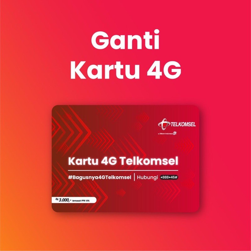 Telkomsel Kartu Upgrade 4G (Upgrade 3G ke 4G)