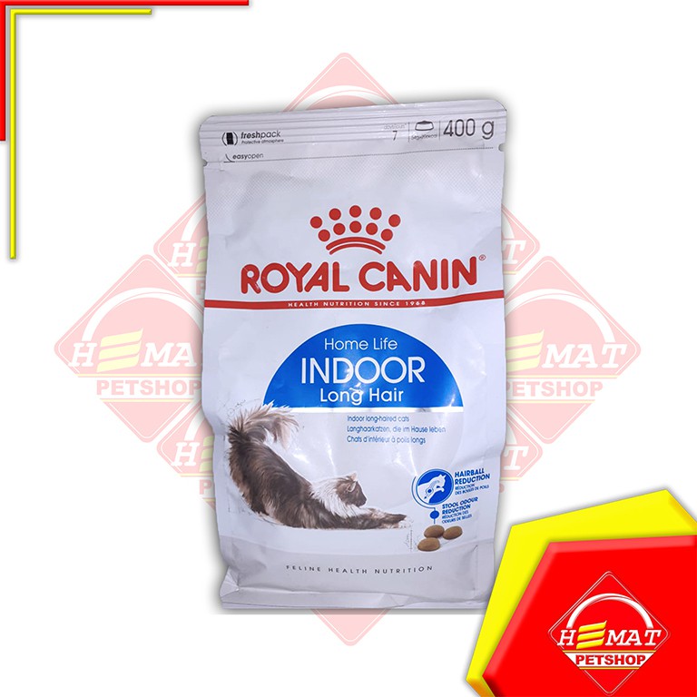 Makanan Kucing Cat Food Royal Canin Indoor Cat Long Hair 400 Gram