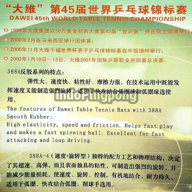 Dawei 388 A-4 ~ Rubber Karet 388A