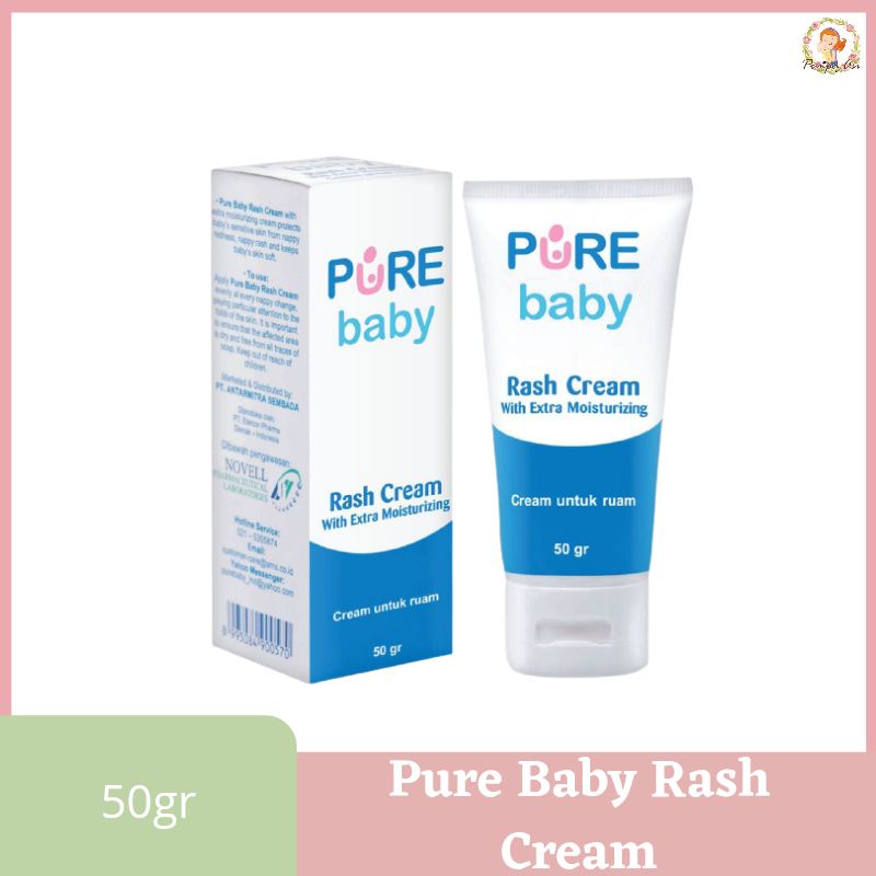 Pure Baby Rash Cream 50gr Krim Anti Ruam Dan Iritasi Bayi PureBB Pure Baby By Mallpompaasi