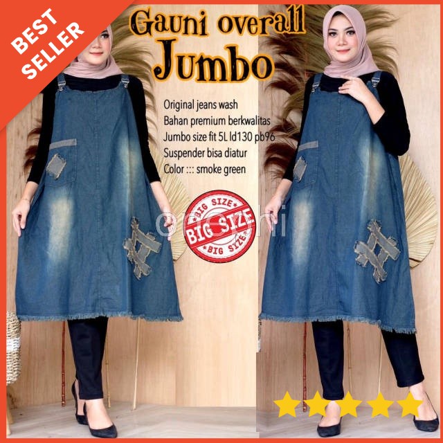 GAUNI OVERALL JUMBO BIG SIZE ORIGINAL JEANS