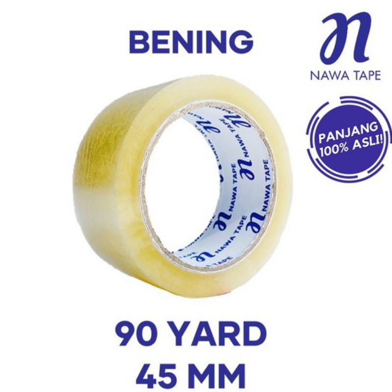 Lakban Bening / Selotip Bening 90 Yard x 45 MM Kualitas Daimaru