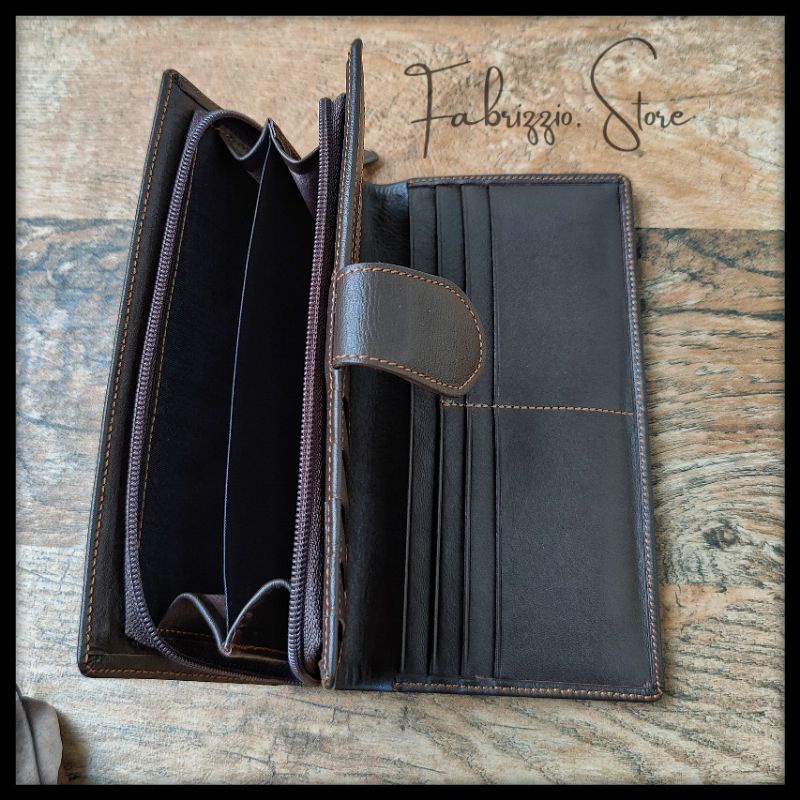 dompet wanita panjang liana kulit asli