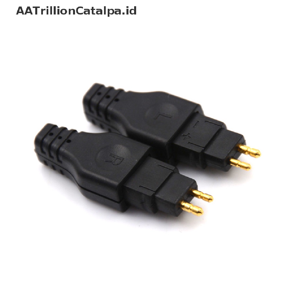 1 Pasang Konektor Mini Plug Lapis Emas Hitam HD650 HD600 HD565 HD580