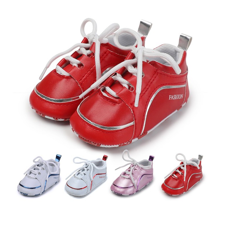 Prewalker bayi import motif sepatu kets fashion