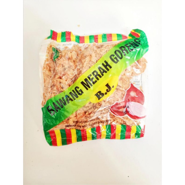 

Bawang Merah Goreng B.J 50 gr - Bawang Goreng