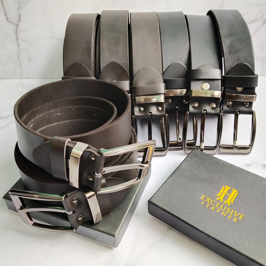 Sabuk Ikat Pinggang Belt Kulit Asli Pria - ZORA Men Belt ...