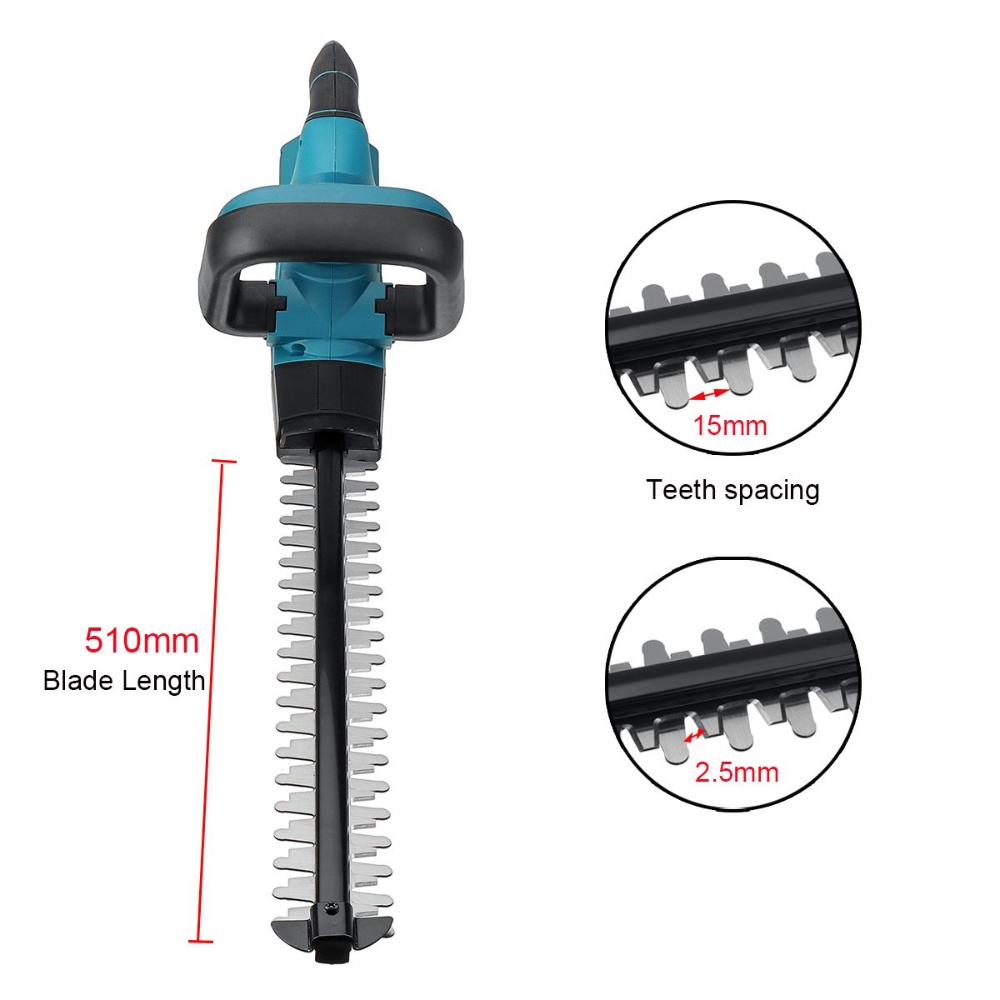 Mesin Pemangkas Dahan Baterai 48 Volt Cordless Hedge Trimmer Pemangkas Ranting Bunga Taman