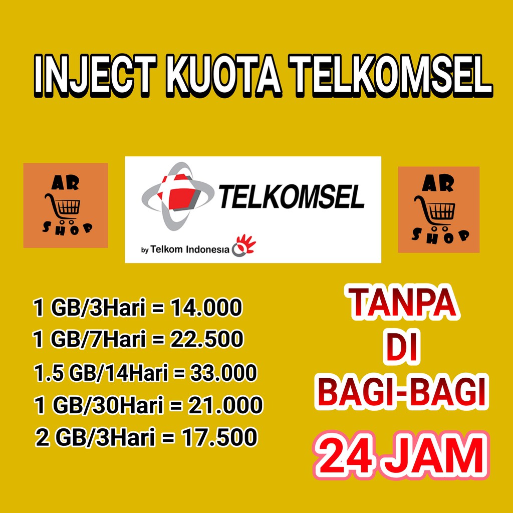 INJECT KUOTA TELKOMSEL MURAH 