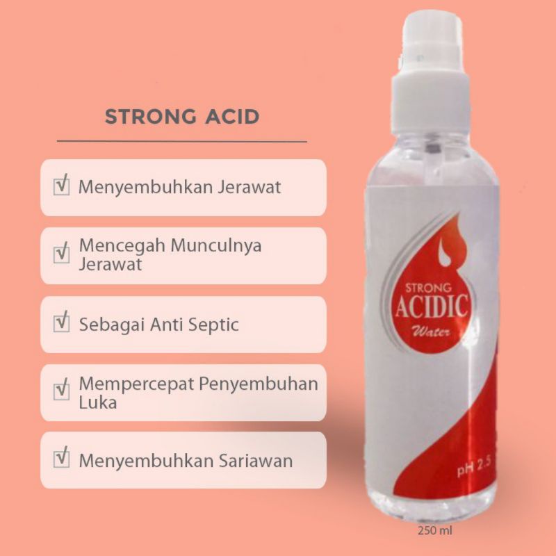 Strong Acid pH 2.5 Sanitcare Kangen Water