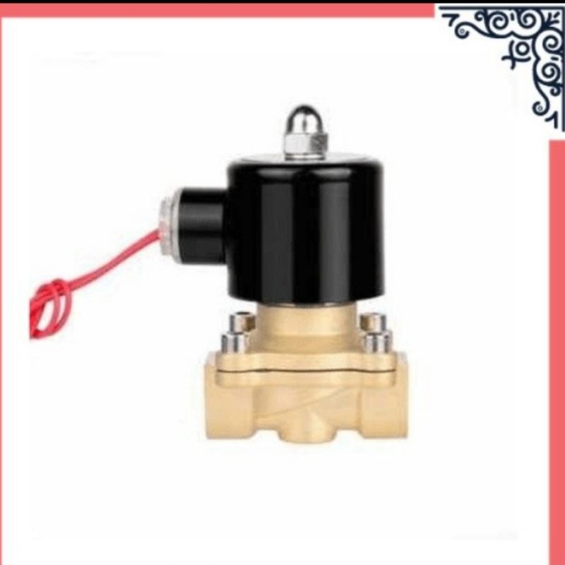 Electric Solenoid Water Valve 3/4 inch 12V Solenoid kuningan 2W-200-20