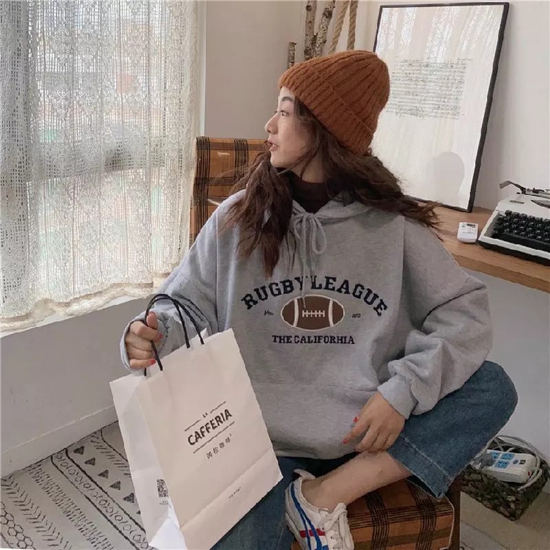 RGUBY LEAGUE HOODIE - HOODIE UNISEX TEBAL TERLARIS