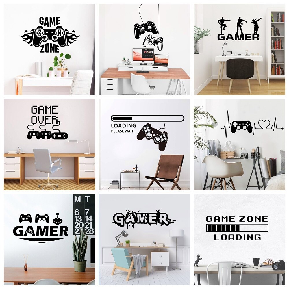 Jual Stiker Dinding Permainan Gamer Untuk Ruang Tamu Rumah Kamar Tidur