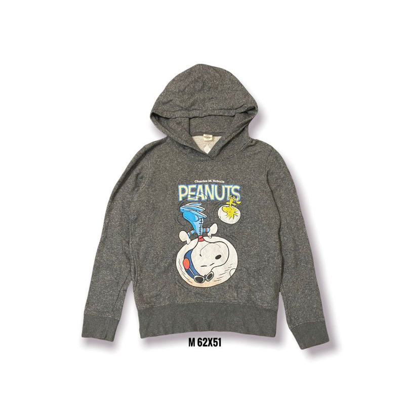 Jaket hoodie Uniqlo x Peanuts