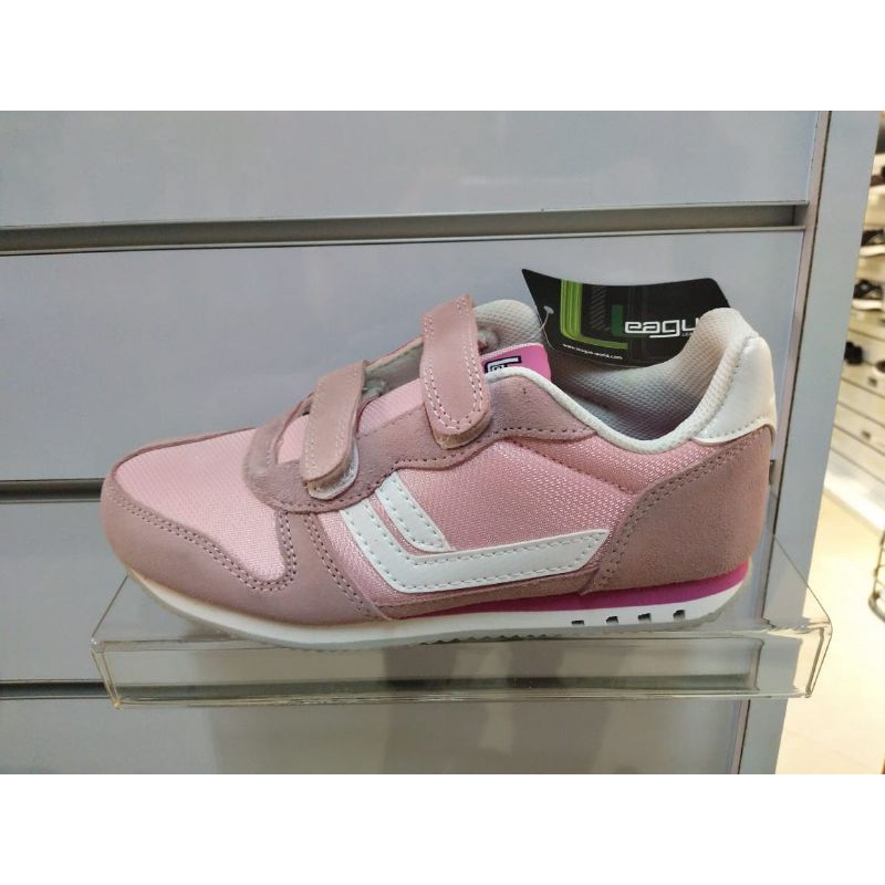Sepatu League Anak Pink Putih Cewe Cowo Strv Jr Running Shoes Original