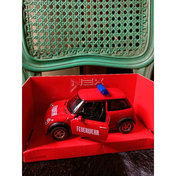 die cast Welly Mini cooper Feuerwehr