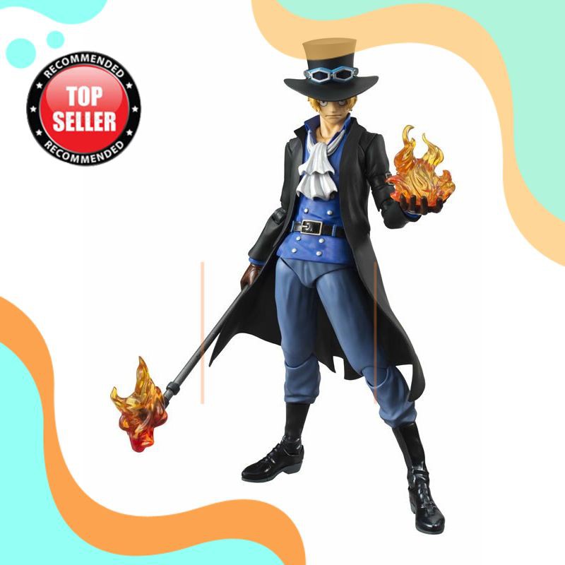 Action Figure Impor Huong Anime Gambar 18 Cm One Piece Sabo Moveable Pvc Koleksi Model Mainan Boneka