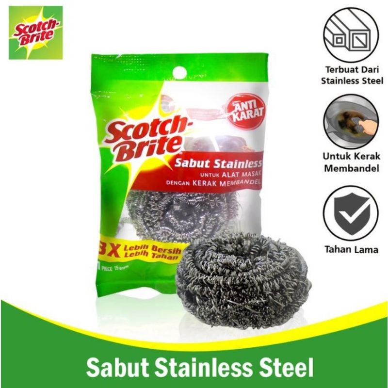 Sabut Kawat Stainless Scotch Brite 3M