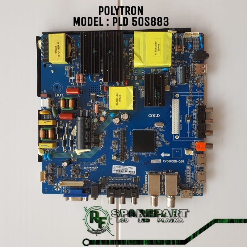 MB MAINBOARD MESIN TV LED POLYTRON PLD50S883 PLD 50S883