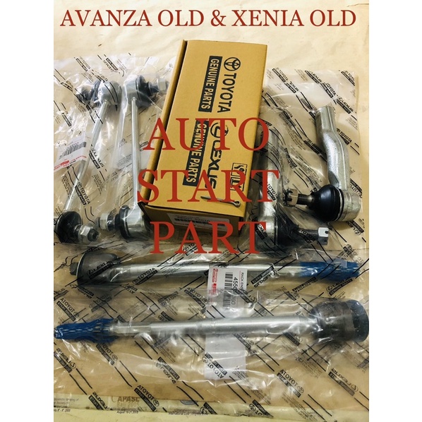 TIE ROD END + RACK END + LINK STABILIZER TOYOTA AVANZA OLD / XENIA OLD