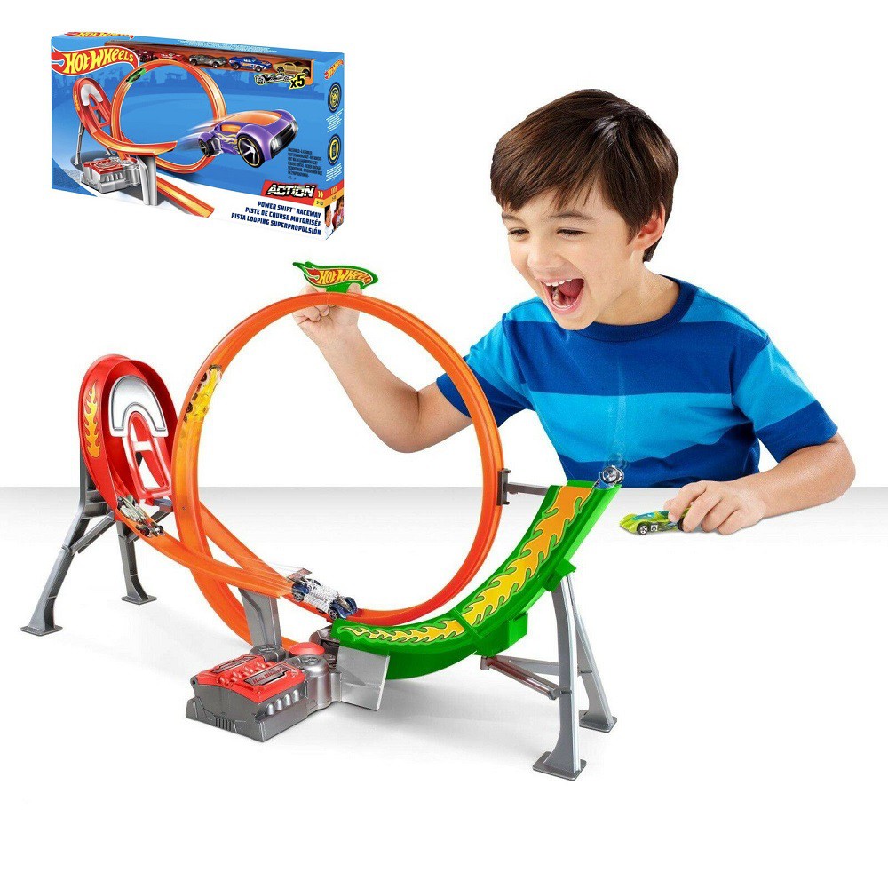 hot wheels motorized loop and jump
