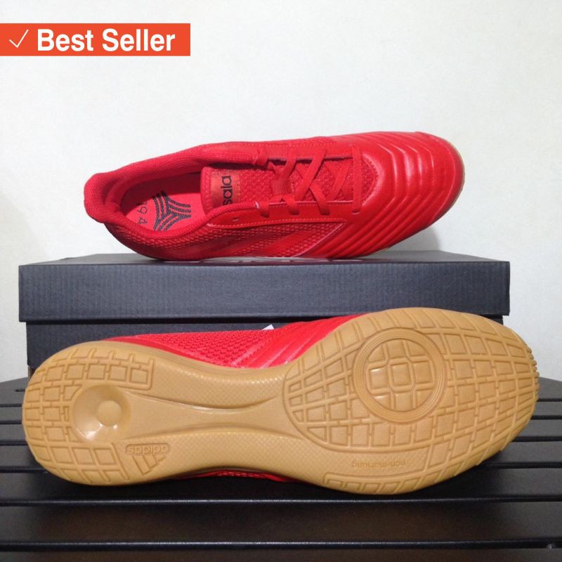 Sepatu Olahraga murah Harga Terjangkau / Sepatu Futsal Adidas Predator 19.4 IN SA Active Red