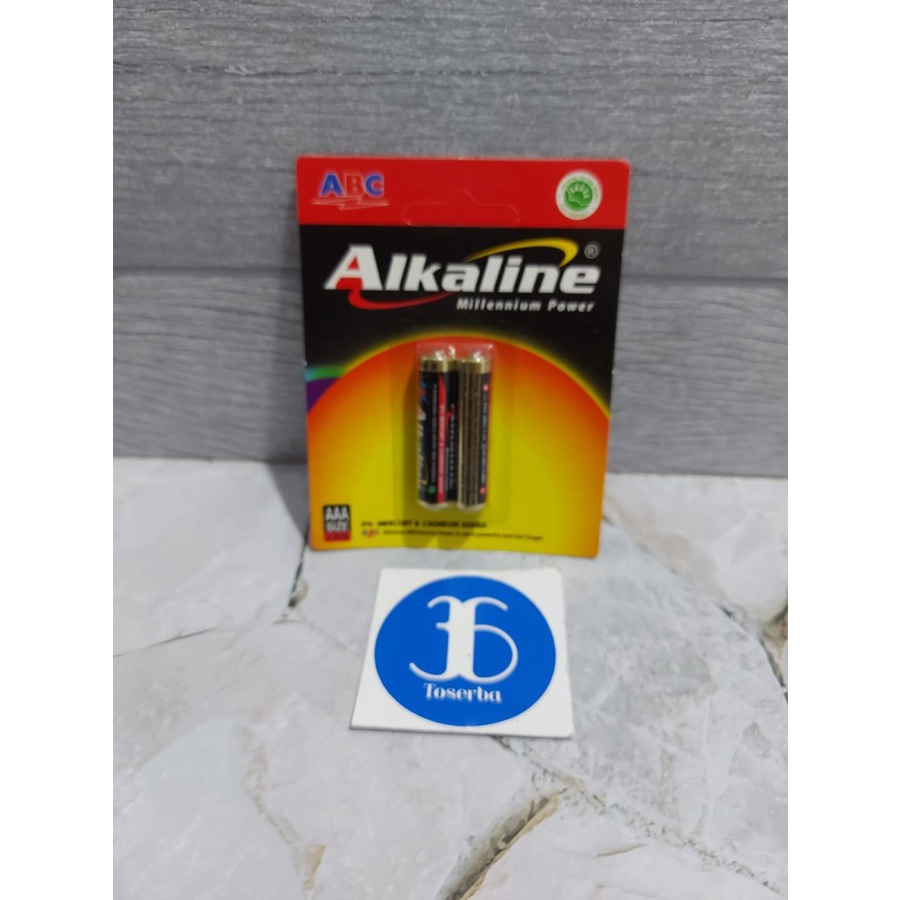 Batre ABC Alkaline AAA AA Isi 2 Isi 6 Original Baterai Alkaline