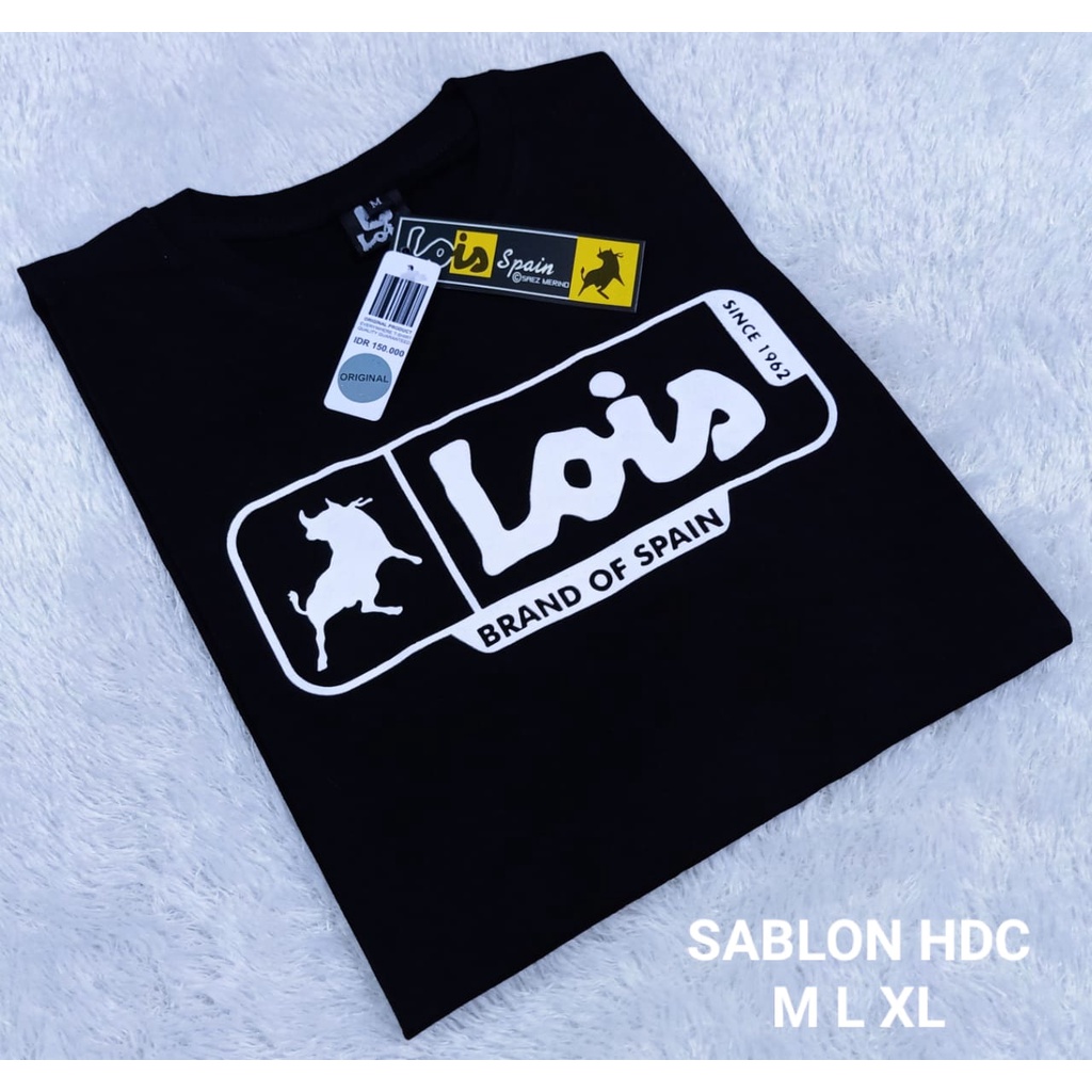 KAOS LOIS ORIGINAL (Spanish Jeans)/Kaos Pria - Lois Premium - Lois M.L.XL.XXL- Kaos Pria Keren - Tsh