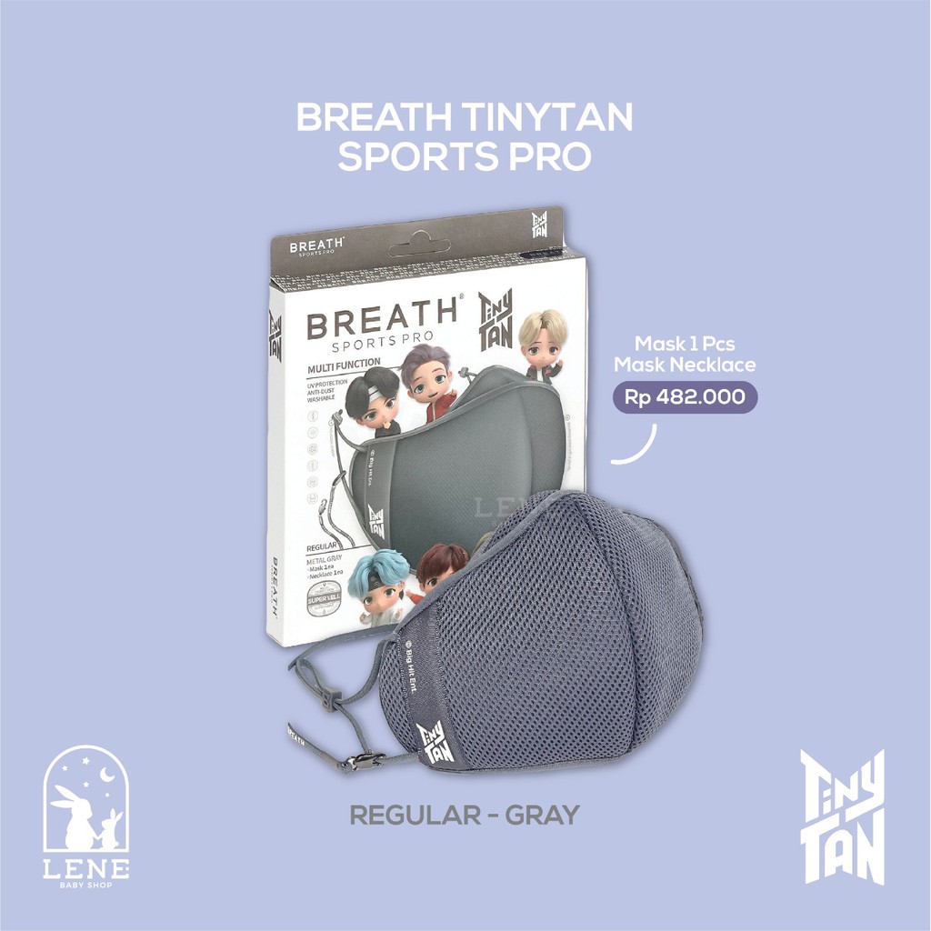 Tiny Tan BTS Breath Sports Pro Mask TinyTan Masker Korea Gowes Lari Golf