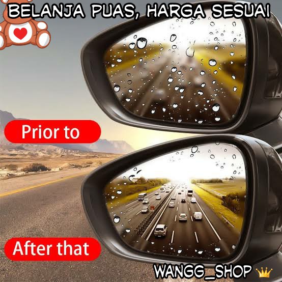 ANTI FOG BESAR PELINDUNG SPION MOBIL / PELAPIS SPION ANTI EMBUN / KACA FILM PELINDUNG