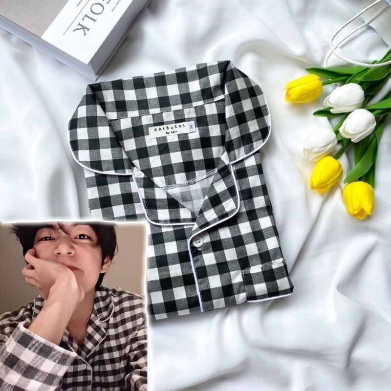 PIYAMA TAEHYUNG PIYAMA LEMBUT PIYAMA V BTS BT21 BAJU TIDUR V TAEHYUNG